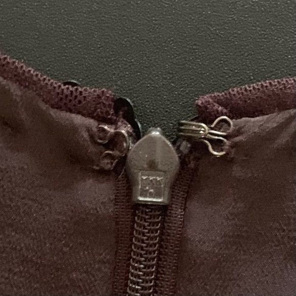 Vince coffee/chocolate brown sleeveless sequined party dress. - Picture 14 of 15